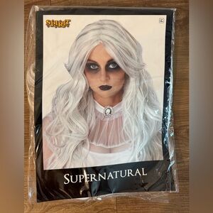 Supernatural White and Gray Wig